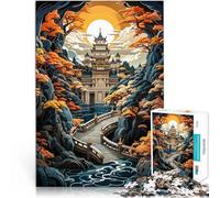 Puzzle pour Adultes 1000 pièces Pont vers la sérénité Jouet éducatif d'apprentissage Car C'est Un pour Toute la Famille 75x50cm