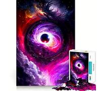 Puzzle pour Adultes 1000 pièces Portail Céleste Art de Bord Précis Jeu de Construction Convivial Décoration Murale de Noël (50x75cm)