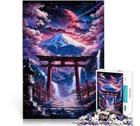 Puzzle pour Adultes 1000 pièces Porte Torii du Rêve de Cerise Compétition de Vitesse Manuelle décoration Murale 75x50cm