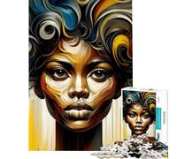 Puzzle pour Adultes 1000 pièces Portrait Abstrait bou fi éducatif Défi Difficile Jouet Décoration Murale pour Les 14 Ans et Plus (50x75cm)