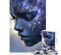 Puzzle pour Adultes 1000 pièces Portrait de Femme céleste Jeu éducatif Cadeau d'anniversaire Jeu Manuel Collection d'artistes Beaux-Arts Format 50x75cm