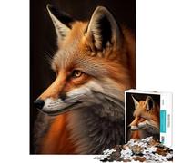 Puzzle pour Adultes 1000 pièces Portrait de Renard Mignon Puzzle 1000 pièces à Monter soi-même Un Jeu Stimulant et Amusant pour Toute la Famille (50x75cm)
