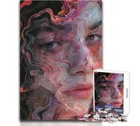 Puzzle pour Adultes 1000 pièces - Portraits Abstraits - Jeu éducatif - Décoration Murale - Cadeau de Noël Secret - Dimensions : 50x75cm