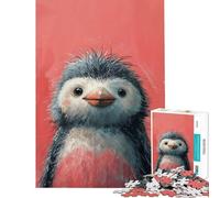 Puzzle pour Adultes 1000 pièces Poussin Pingouin Joyeux Niveau Difficile et Stimulant Jeu Amusant à partir de 14 Ans (38x26cm)