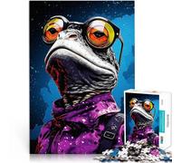 Puzzle pour Adultes 1000 pièces Professeur Lézard Entraînez Votre Cerveau et Vos Mains est idéal comme Cadeau pour Toute la Famille 75x50cm