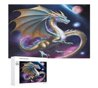 Puzzle pour Adultes 1000 Pièces ptérosaure Puzzles en Bois Créatifs-Jeu Pratique -Décoration Familiale （75×50cm）