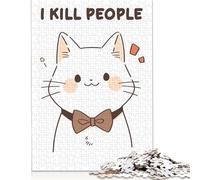 Puzzle pour adultes, 1000 pièces, puzzle amusant en papier « I Kill People » pour adultes et adolescents de 12 ans et plus, 38 x 26 cm, 1000 pièces