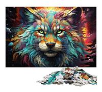 Puzzle pour Adultes 1000 pièces Puzzle coloré représentant Une bête psychédélique Chaque pièce est Unique - Jeu Familial Stimulant et Amusant 1000 pièces (38 x 26 cm)