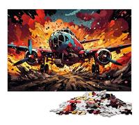 Puzzle pour Adultes 1000 pièces Puzzle d'avion de Chasse coloré pour Adultes Jeux de Famille en Bois Cadeaux d'anniversaire de Noël 1000 pièces (75 x 50 cm)
