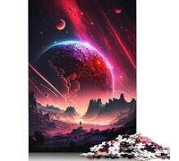 Puzzle pour Adultes 1000 pièces Puzzle Horizon Stellaire Rouge Maléfique Puzzles en Bois pour Adultes et Enfants Jouet éducatif 1000 pièces (75x50cm)