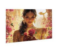 Puzzle pour Adultes 1000 pièces Puzzle Jeune Fille Indienne 75x50cm-Jeu éducatif-Puzzles Défiants Jeu éducatif, Puzzles pour Femmes, Cadeaux pour Hommes Décoration-Activité Familiale Parfaite fr0-63