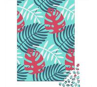 Puzzle pour Adultes 1000 Pièces, Puzzle Rectangle Créatif en Feuilles, Puzzle en Bois, Puzzle 1000 Pièces (75x50cm)