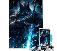 Puzzle pour Adultes 1000 pièces Puzzle Wolfknight 1000 pièces Jeu éducatif pour améliorer la mémoire Cadeau d'anniversaire (50x75cm)