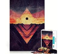 Puzzle pour Adultes 1000 pièces Pyramide céleste Jeu d'habileté mentale et Artistique Parfait pour se détendre et s'amuser Pendant Un Anniversaire (50x75cm)