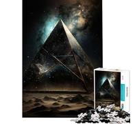 Puzzle pour Adultes 1000 pièces Pyramide Spatiale Jeu Impossible pour Un Jeu éducatif et Stimulant Cadeau d'anniversaire pour améliorer la mémoire (Dimensions 38x26cm)