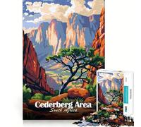 Puzzle pour Adultes 1000 pièces Région de Cederberg,Afrique du Sud Jeu de Loisirs créatifs aux Bords Fins,Jeu Amusant et Relaxant,Cadeau d'anniversaire Amusant (38x52cm)