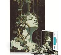 Puzzle pour Adultes 1000 pièces Relié par The Roots of Time Bords impeccables Jeu d'exercice cérébral Amusant Moments de détente Scène de Noël Artistique (38x52cm)