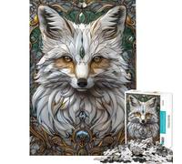 Puzzle pour Adultes 1000 pièces Renard Art Kintsugi Puzzle Adulte Jeu Familial d'analyse et de logique Idéal comme Cadeau pour Toute la Famille (Dimensions 38x26cm)