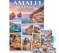 Puzzle pour Adultes 1000 pièces Rêve côtier Italien, Jeux de société, Analyse et logique, renforcer Les Liens Amoureux 38x52cm