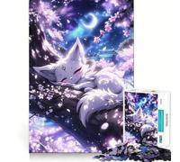 Puzzle pour Adultes 1000 pièces Rêve de Fleurs de Cerisier Découpe de qualité supérieure Jeu de réflexion Intelligent Temps Libre Divertissement Cadeau Artistique de Noël (50x75cm)