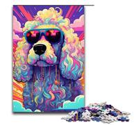 Puzzle pour Adultes 1000 pièces Robot Caniche par SplattersLots de Puzzles épais et colorés pour Adultes Jeux de Famille en Bois Cadeaux d'anniversaire de Noël 75x50cm