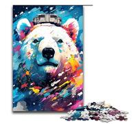 Puzzle pour Adultes 1000 pièces Robot Ours Polaire par SplattersLots de Puzzle épais et coloré pour Jeu éducatif Jouet de défi décoration d'intérieur Unique et Cadeaux 75x50cm