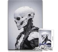 Puzzle pour Adultes 1000 pièces Robot Squelette Jeu Impossible Découpe de précision Cadeau de Père Noël Secret Dimensions 38x52cm