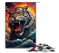 Puzzle pour Adultes 1000 pièces Robot Tiger par SplattersLots of Thick Colorful Cloud Jigsaw Chaque pièce est Unique Jeu Familial Stimulant et Amusant 1000 PCS
