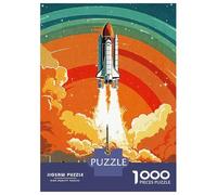 Puzzle pour Adultes 1000 Pièces Rocket Universe Puzzles pour Adolescents, Jeux Amusants, Passe-Temps Idéal comme Cadeau 52x38cm/1000pcs