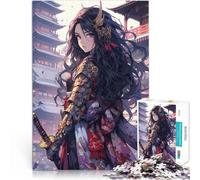 Puzzle pour Adultes 1000 pièces Romance Samouraï Compétition de Vitesse Manuelle avec des pièces de Formes aléatoires entièrement imbriquées 38x26cm