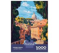 Puzzle pour Adultes 1000 Pièces Rome Cityscape Puzzles Adultes Course De Vitesse Manuelle Interaction Parent-Enfant Offre Cadeau pour Toute La Famille 38x26cm/1000pcs