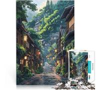Puzzle pour Adultes 1000 pièces Rue Verte Jouets éducatifs et d'apprentissage Jeux familiaux Décoration d'intérieur 50x70cm