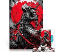 Puzzle pour Adultes 1000 pièces samouraï Assassin Japonais Jouets de Divertissement Familial Idées Cadeaux 75x50cm