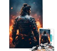 Puzzle pour Adultes 1000 pièces Samurai Fire pour Jeu éducatif Jouet éducatif Cadeau de Père Noël Secret décoration intérieure (Taille 75x50cm)