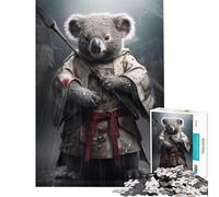 Puzzle pour Adultes 1000 pièces Samurai Koala Activités Amusantes à la Maison Jeux divertissants pour Passer Le Temps à partir de 14 Ans (50x75cm)