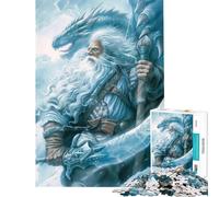 Puzzle pour Adultes 1000 pièces Seigneur Dragon Blanc Jeu Anti-Stress pour Adultes Défi Difficile Idéal comme Cadeau pour Toute la Famille (Dimensions 50x75cm)