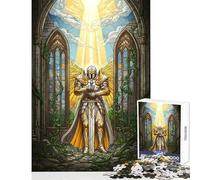 Puzzle pour Adultes 1000 pièces Serment d'or du Paladin Jeu de réflexion Stimulant Défi Difficile Jouet à Monter soi-même Cadeau Unique d'anniversaire et de Noël (50x75cm)