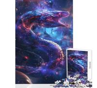 Puzzle pour Adultes 1000 pièces Serpent Cosmique dans Une nébuleuse Jeu Anti-Stress Idée Cadeau Jeu éducatif et Relaxant Dimensions 38x26cm