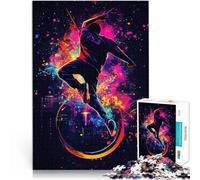 Puzzle pour Adultes 1000 pièces Silhouette de Danse Dynamique pour Le Jeu éducatif Challenge Toy Bon Cadeau 75x50cm