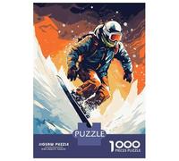 Puzzle pour Adultes 1000 Pièces Snowboard Ski Puzzles pour Adultes, Jouet, Décoration Murale, Améliore La Mémoire, Idéal comme Cadeau 52x38cm/1000pcs