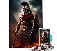 Puzzle pour Adultes 1000 pièces Soldat Spartan Films Jeu éducatif Apprentissage Jouets éducatifs Cadeaux Père Noël Secret Améliore la mémoire (Dimensions 75x50cm)