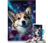 Puzzle pour Adultes 1000 pièces Space Corgi Difficile et défi 19,7 po x 29,5 po Cadeau Amusant pour et Adolescent Âge 14 Ans et Plus
