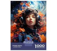 Puzzle pour Adultes 1000 Pièces Space Explorer Art Print Puzzles pour Adultes Analyse Et Logique Entraînez Votre Cerveau Et Votre Dextérité Jeu Intellectuel 52x38cm/1000pcs