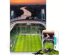 Puzzle pour Adultes 1000 pièces Stade de Brême Pièces découpées avec précision Jeu de réflexion et de détente Décoration de Noël (38x26cm)
