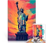 Puzzle pour Adultes 1000 pièces Statue de la liberté Compétition de Vitesse Manuelle est idéal comme Cadeau pour Toute la Famille 50x70cm