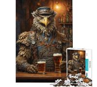 Puzzle pour Adultes 1000 pièces Steampunk Bière Griffon Aide à l'exercice cérébral Découpe de précision Jeu Familial pour Les 14 Ans et Plus (38x26cm)