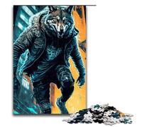 Puzzle pour Adultes 1000 pièces Street Wolf Puzzles Jeux Jouets Cadeau Convient pour la décoration de Bureau 75x50cm