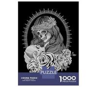 Puzzle pour Adultes 1000 Pièces Sugar Skull Puzzles pour Adultes, Jouets À Monter Soi-même, Décoration Parfaite, Cadeaux d'anniversaire Et Cadeaux Uniques 70x50cm/1000pcs