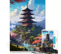 Puzzle pour Adultes 1000 pièces,Superbe Puzzle Japonais,Assemblage Parfait,Jeu de logique Artistique,Divertissement,Temps de Repos,Cadeau d'anniversaire (50x75cm)