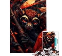Puzzle pour Adultes 1000 pièces Tarsier Mon ami Rigolo Puzzle 1000 pièces Décoration intérieure Jouet pour Les Amis et la Famille (38x52cm)
